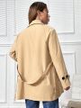 Double Breasted Belted Trench Coat