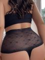 Plus Size Sheer Lace Panties