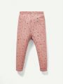 Cozy Cub Infant Girls' Polka Dot Printed Solid Color Skinny Pants 3pcs Set