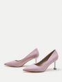 SHEIN BIZwear Pointed Toe Glitter High Heel Pumps