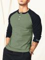 Manfinity Homme Men's Colorblock Raglan Sleeve T-shirt