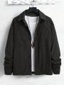 Manfinity Hypemode Men Dual Pocket Corduroy Jacket Without Tee