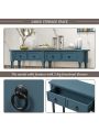 Console Table Sofa Table with Storage for Entryway with Drawers and Shelf