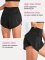 Yoga Basic Wide Waistband Sports Shorts