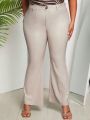 SHEIN Slayr Plus Size Heart Patchwork Flared Pants