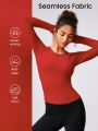 GLOWMODE Seamless Pin-Teresting Slimfit Long Sleeve Top Waist Length