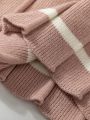 Baby Girls' Cable Knit Pleated Sweater Dress For Winter