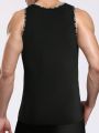 Men'S Letter Pattern Sleeveless Tank Top Shirt For All Seasons