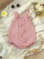Baby 1pc Patched Knit Bodysuit