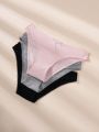 3pack Solid Bow Front Panty