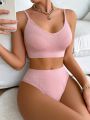 Women'S Seamless Underwear Set Lotus Pink