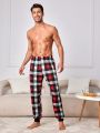 Men's Plaid Home Wear Pants