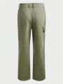 TRIVOT Men Slant Pocket Straight Leg Pants