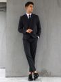 Men Double Breasted Blazer & Suit Pants