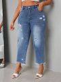 Plus Size Women'S Ripped Jeans