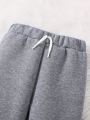 SHEIN Kids SPRTY Young Boy Thermal Lined Sweatpants