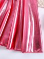 Young Girl Metallic Flare Skirt