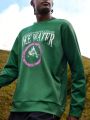 In My Nature Men Letter Graphic Outdoor Hoodie