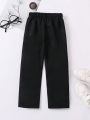 SHEIN Kids EVRYDAY Boys' Simple Casual Long Pants, Versatile Street Style For Autumn And Winter