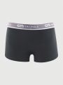 Men 4pcs Letter Tape Waist Boxer Brief