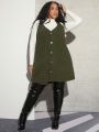 SHEIN CURVE+ Women's Plus Size Suspender Dress
