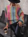 Women's Gradient Batwing Sleeve Sweater