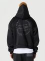 SUMWON Overhead Hoodie With Front And Back Embroidery