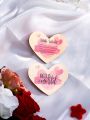 Newborn Baby Girl Valentine'S Day Love Heart Commemorative Birth Announcement Wooden Plaque