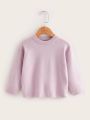 Little Girls' Solid Color Sweater Set