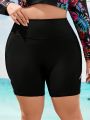 SHEIN Swim SPRTY Plus Size Women's Swimsuit Bottoms With Pocket