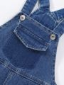 Boys' Vintage College Style Casual Loose Fit Comfortable Denim Overalls