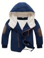 Tween Boy Zip Up Thermal Lined Hooded Jacket