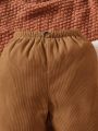 SHEIN Baby Button Front Thermal Pants