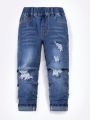 Little Boys' Distressed Denim Jeans