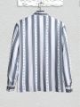 Manfinity Hypemode Men's Vertical Striped Long Sleeve Shirt