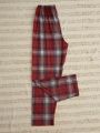 1pc Checkered Sleep Pants With Bow Decoration