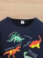 Young Boy Dinosaur Print Tee