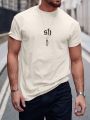 SHEIN Manfinity Homme Men Letter Graphic Tee