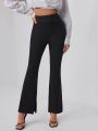 Amanda Daum Caballero Split Hem Flare Leg Pants