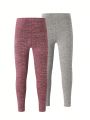 Girls' High Waisted Comfortable And Stretchy Slim Fit Leggings
