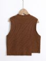 Boys (small) Asymmetric Hem Sweater Vest