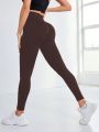 Yoga Basic Women'S Seamless High Waist Sports Leggings