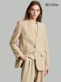 SHEIN BIZwear Women'S Collarless Loose Fit Blazer