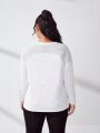 Yoga Basic Mesh Patchwork Long Sleeve T-shirt