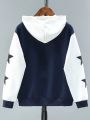 Boys' Star Print Hooded Jacket