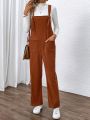 SHEIN LUNE 1pc Dual Pocket Overall Jumpsuit