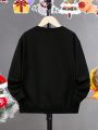 Boys Christmas Print Thermal Lined Tee