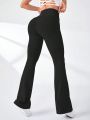 Daily&Casual Women'S V-Waist Flare Workout Pants