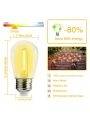 DAYBETTER 24 Pack S14 LED Bulbs for Outdoor String Lights, Shatterproof 1W S14 Replacement Bulbs for String Lights, Waterproof Edison LED Light Bulbs, E26 Medium Base, 2700K Warm White, Non-Dimmable