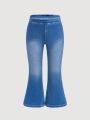 SHEIN Young Girl Flare Leg Jeans